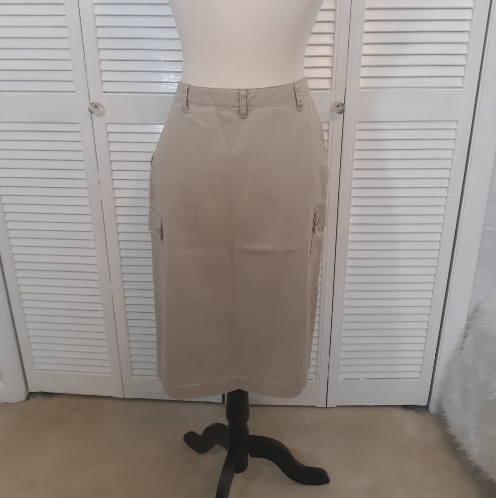 Sanctuary vtg chino khaki skirt sz 4 *B - Picture 3 of 5